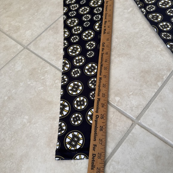 Boston‎ Bruins Leggings NHL Hockey Bruins Yoga Pants Logo Leisure Wear - Picture 4 of 6